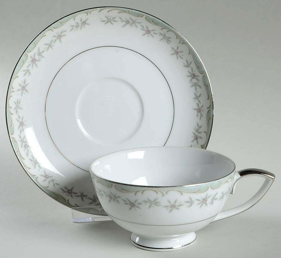 Melville Footed Cup & Saucer Set by Mikasa-1
