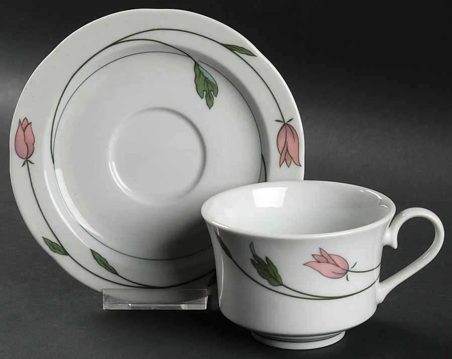 Memory Lane Flat Cup & Saucer Set by Mikasa-1