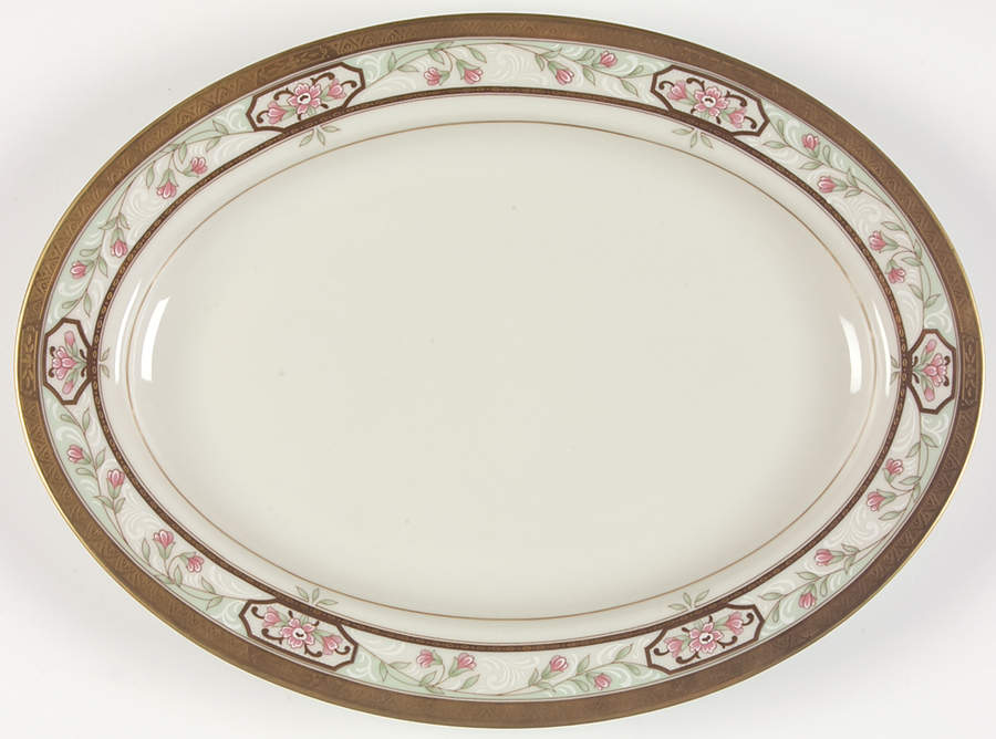 Merrick 14" Oval Serving Platter by Mikasa-1