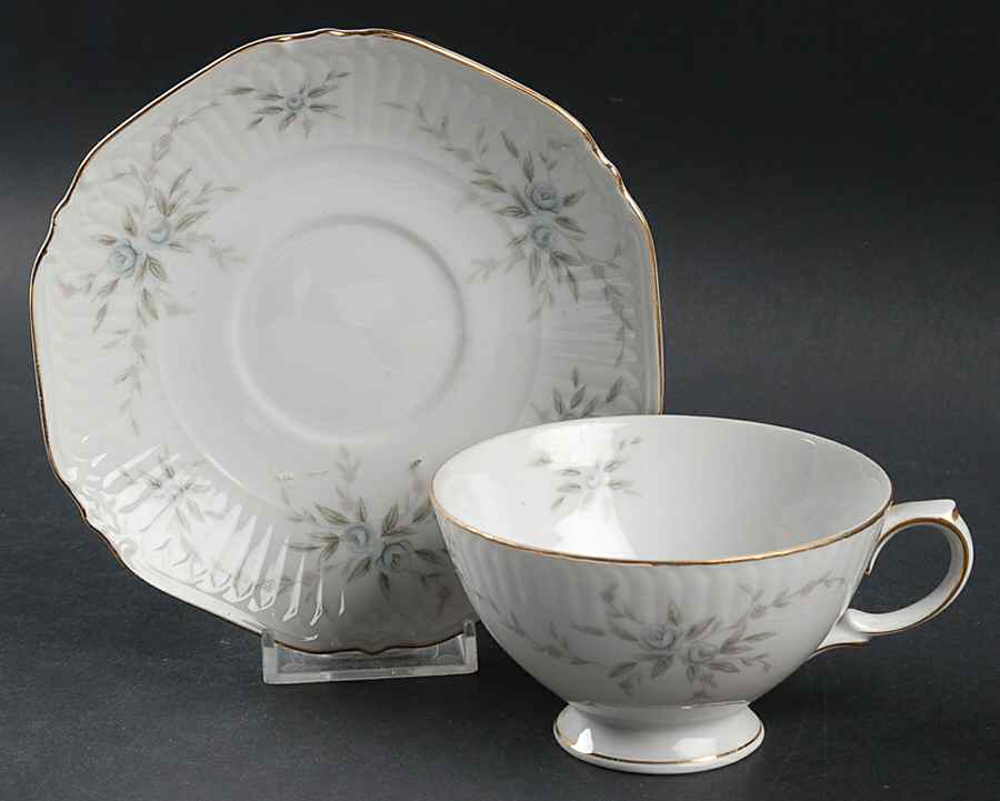 Meadow Spray Footed Cup & Saucer Set by Mikasa-1