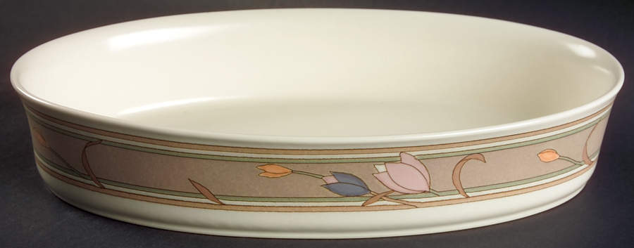 Meadow Sun 12'' Oval Baker by Mikasa-1