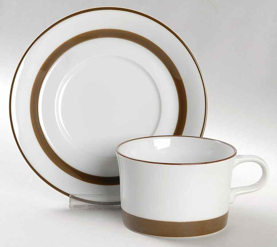 Metro Flat Cup & Saucer Set by Mikasa-1