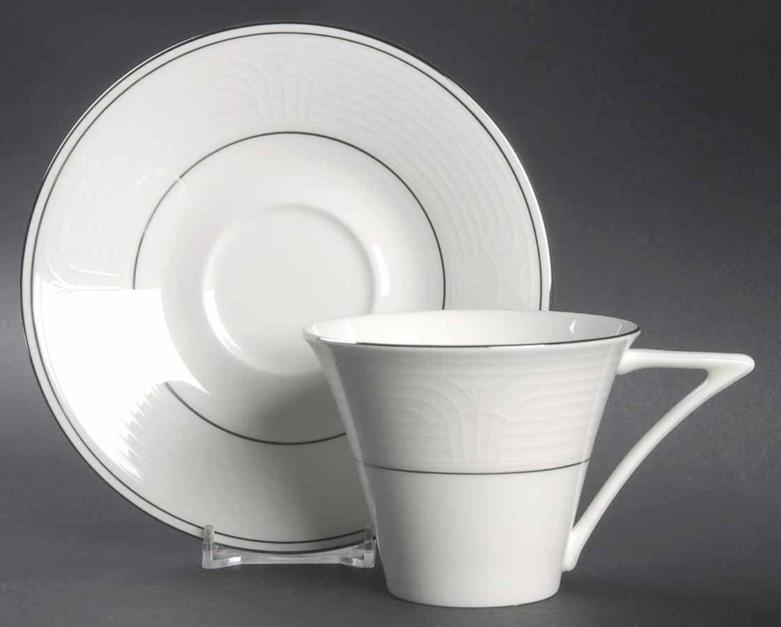 Metropolitan Flat Cup & Saucer Set by Mikasa-1