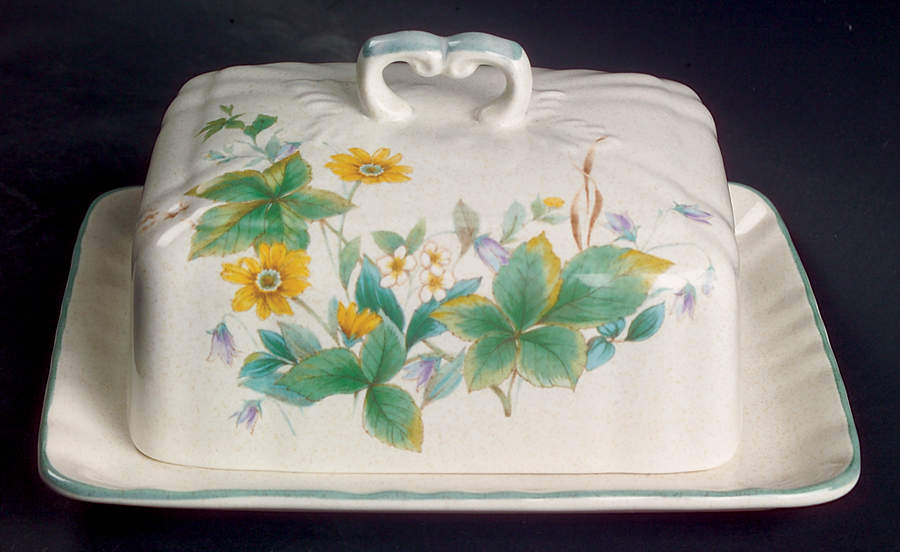 Meadow View Square Covered Butter by Mikasa-1