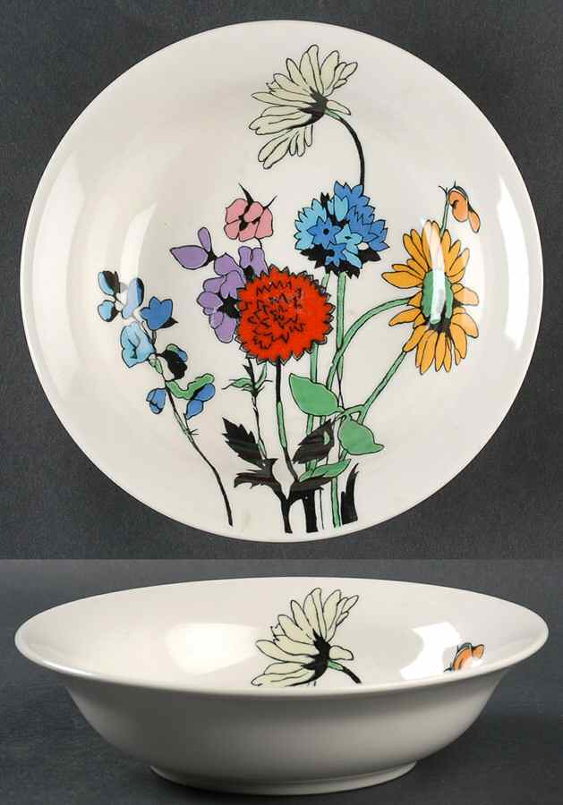 Mixed Bouquet Soup/Cereal Bowl by Mikasa-1