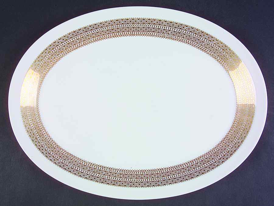 Midas 14" Oval Serving Platter by Mikasa-1