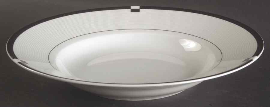 Midnight Large Rim Soup Bowl by Mikasa-1