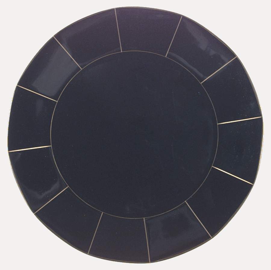 Midnight Gold Dinner Plate by Mikasa-1