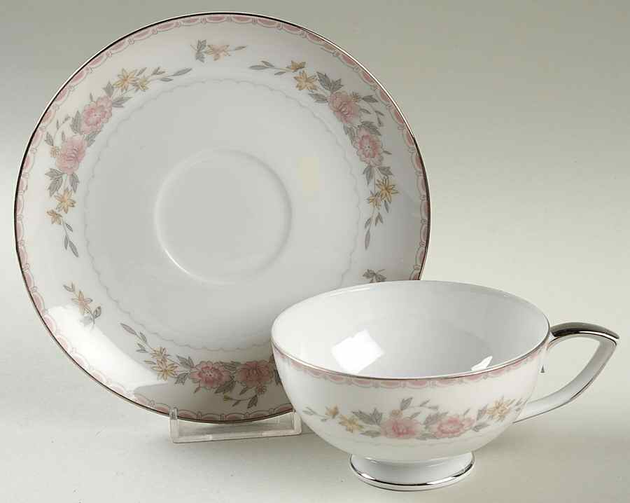 Mikado Footed Cup & Saucer Set by Mikasa-1