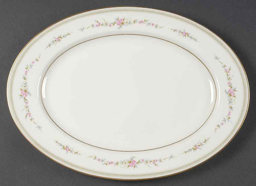 Millbrooke 12" Oval Serving Platter by Mikasa-1