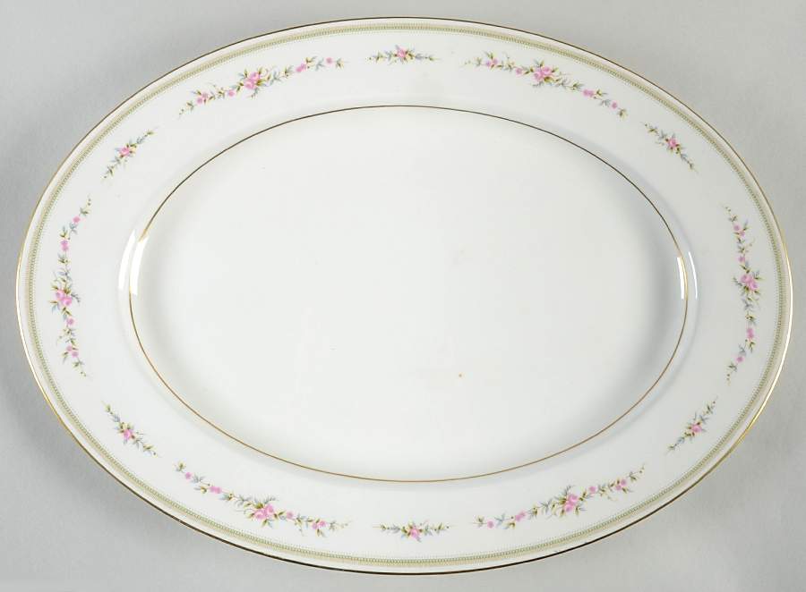 Millbrooke 16" Oval Serving Platter by Mikasa-1