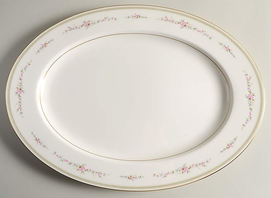 Millbrooke 17" Oval Serving Platter by Mikasa-1