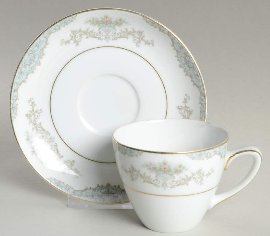 Minuet Flat Cup & Saucer Set by Mikasa-1
