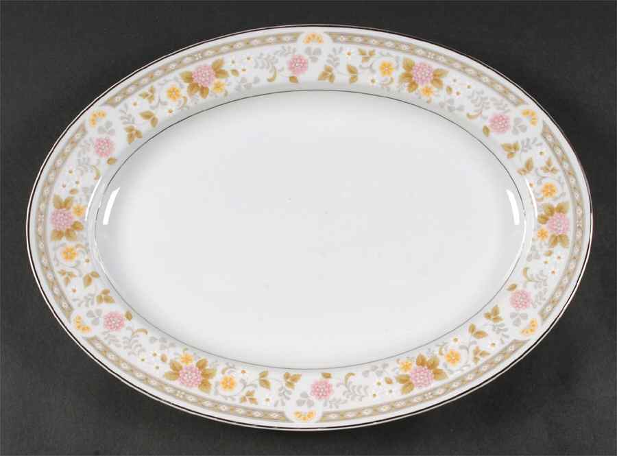 Minuet 14" Oval Serving Platter by Mikasa-1