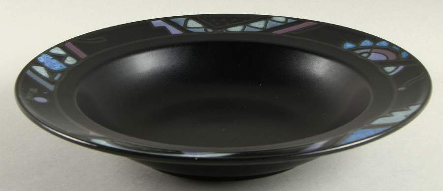 Midnight Odyssey Large Rim Soup Bowl by Mikasa-1