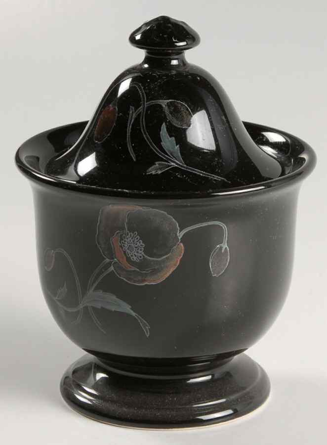 Midnight Pearls Sugar Bowl & Lid by Mikasa-1