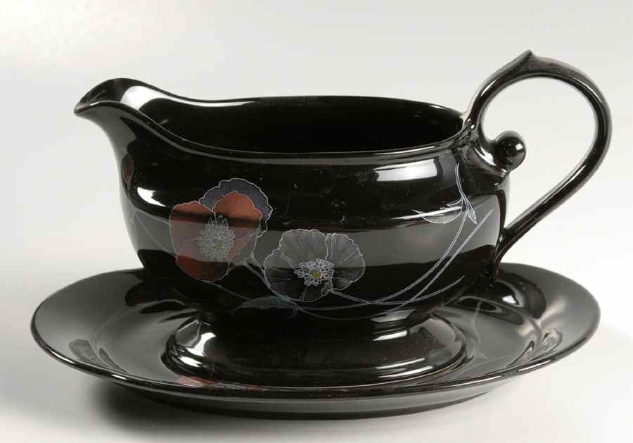 Midnight Pearls Gravy Boat & Underplate by Mikasa-1