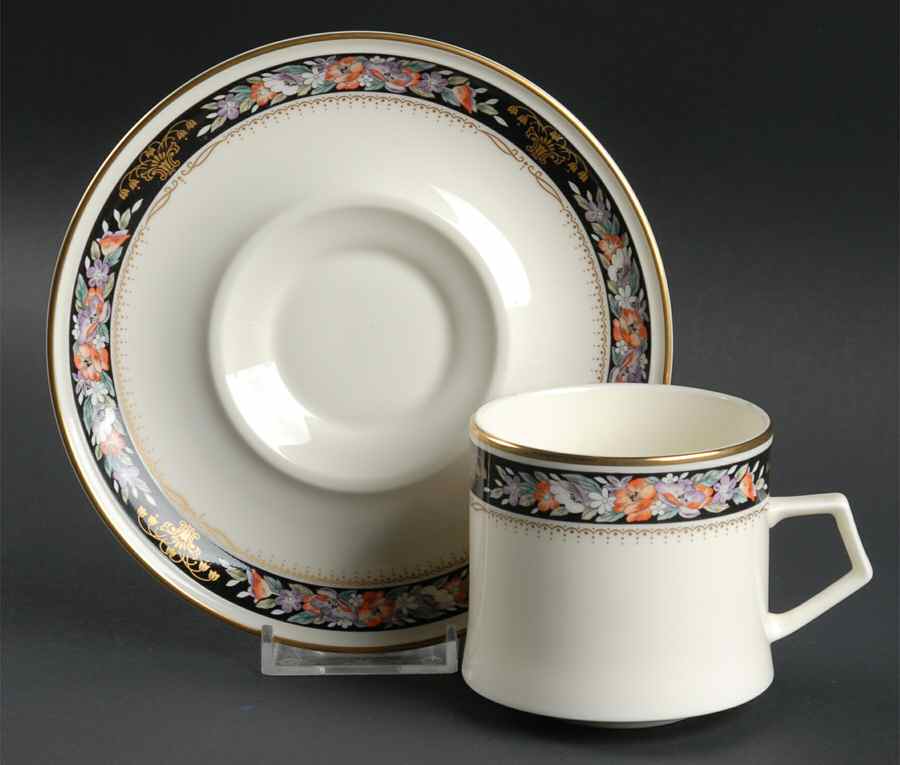 Midnight Sky Flat Cup & Saucer Set by Mikasa-1