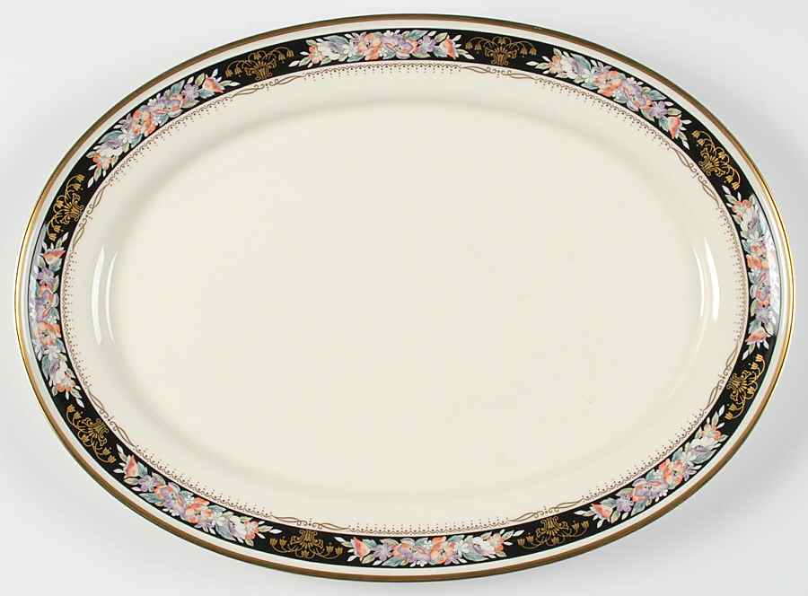 Midnight Sky 14" Oval Serving Platter by Mikasa-1