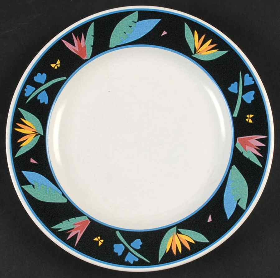 Midnight Tropics Salad Plate by Mikasa-1