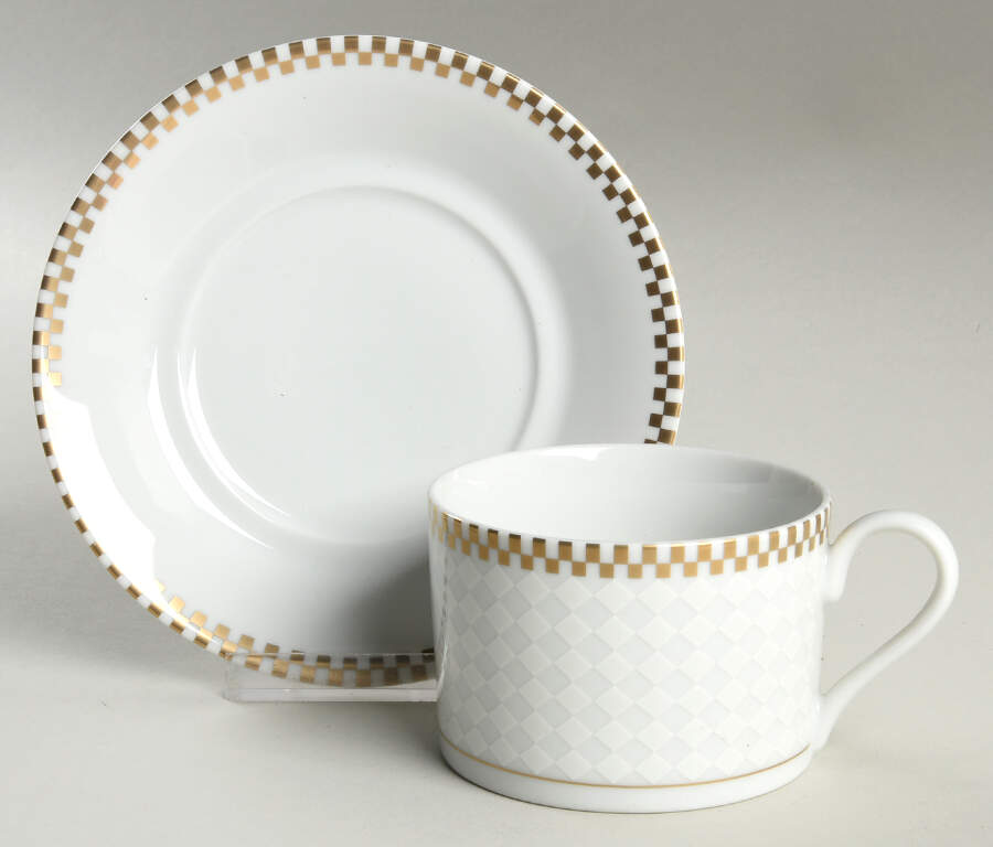 Monte Carlo Flat Cup & Saucer Set by Mikasa-1