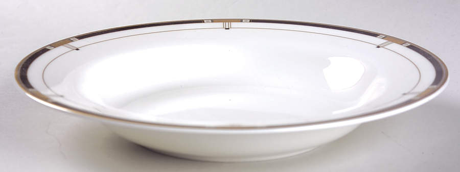 Monte Cristo Black Rim Soup Bowl by Mikasa-1