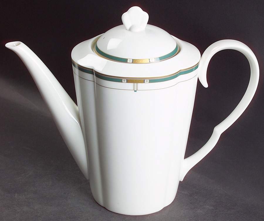 Monte Cristo Jade Coffee Pot & Lid by Mikasa-1