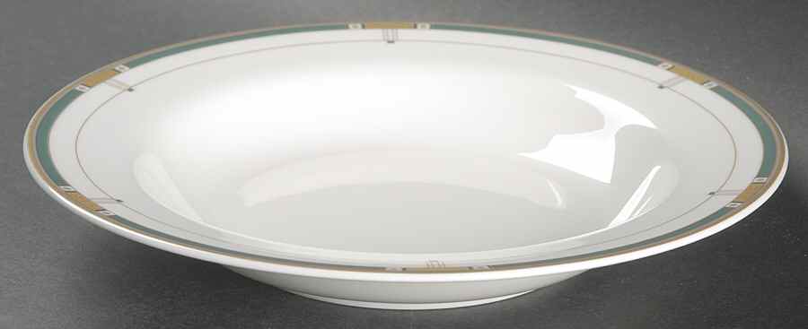 Monte Cristo Jade Rim Soup Bowl by Mikasa-1