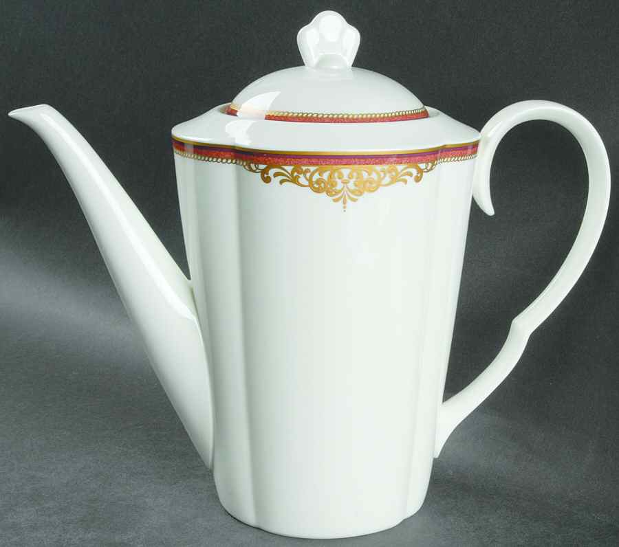Monarchy Claret Coffee Pot & Lid by Mikasa-1