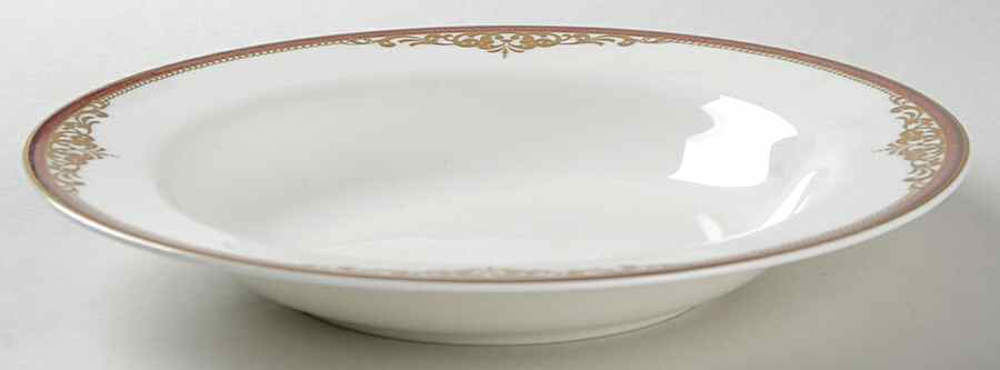 Monarchy Claret Rim Soup Bowl by Mikasa-1