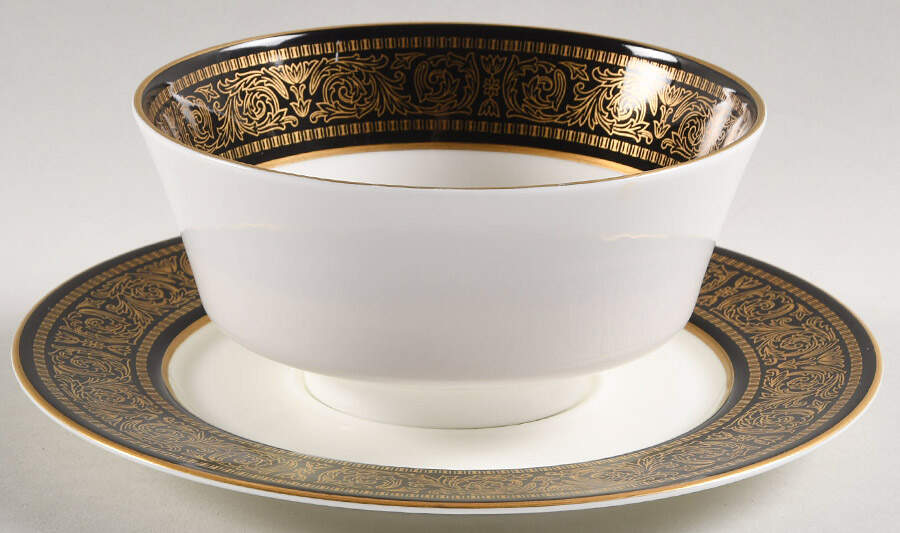 Mount Holyoke Round Gravy Boat & Underplate by Mikasa-1