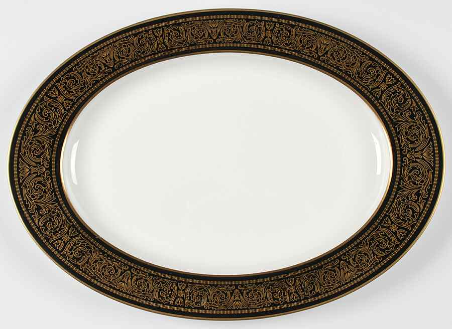 Mount Holyoke 15" Oval Serving Platter by Mikasa-1
