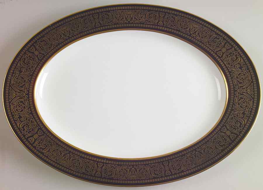 Mount Holyoke 12" Oval Serving Platter by Mikasa-1