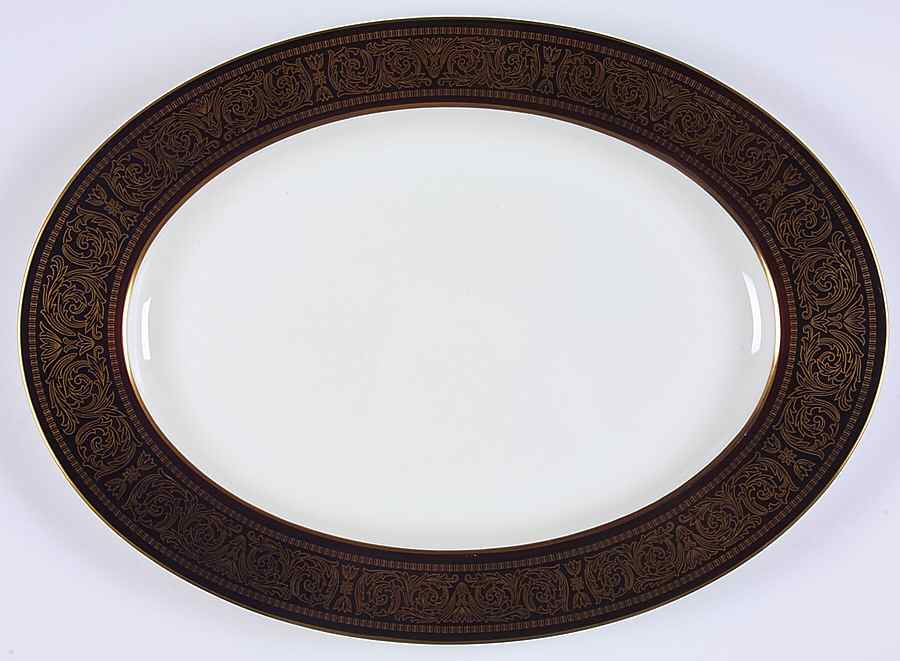Mount Holyoke 17" Oval Serving Platter by Mikasa-1