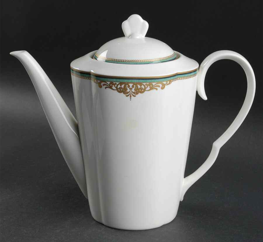 Monarchy Jade Coffee Pot & Lid by Mikasa-1