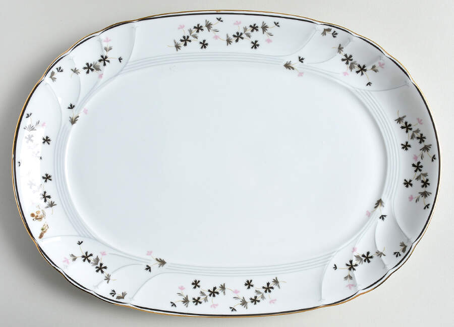 Monaco 14" Oval Serving Platter by Mikasa-1