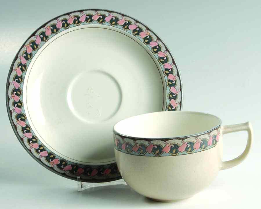 Monaco Flat Cup & Saucer Set by Mikasa-1