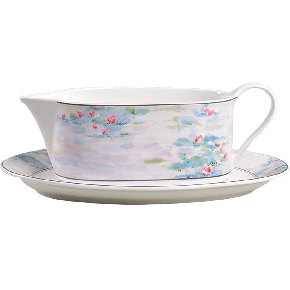 Monet Gravy Boat & Underplate by Mikasa-1