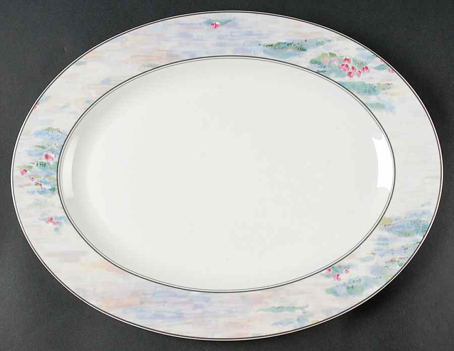 Monet 14" Oval Serving Platter by Mikasa-1