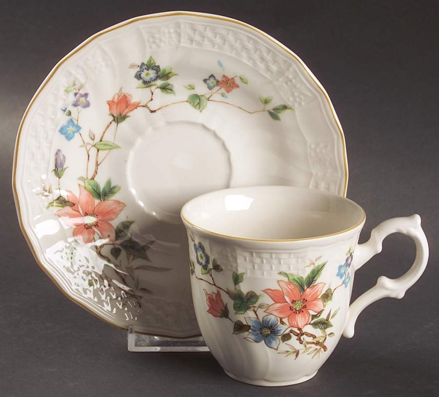 Monique Flat Cup & Saucer Set by Mikasa-1