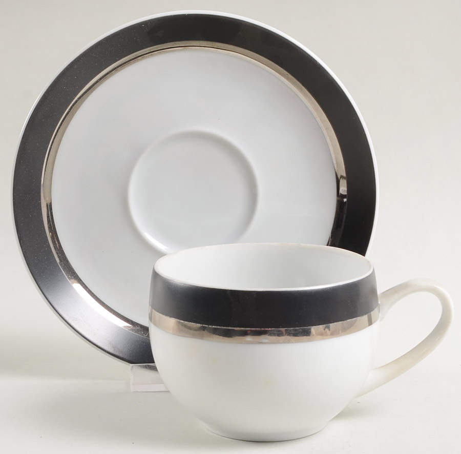 Montina Flat Cup & Saucer Set by Mikasa-1