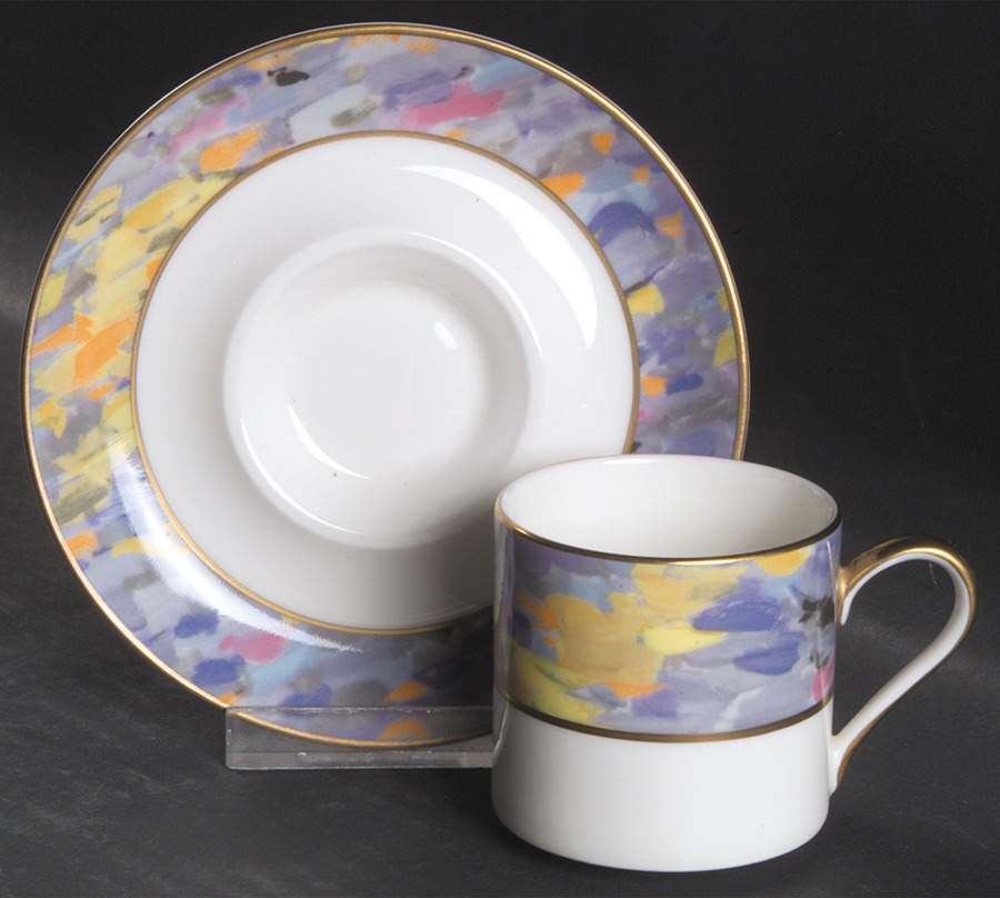 Montmartre Flat Demitasse Cup & Saucer Set by Mikasa-1