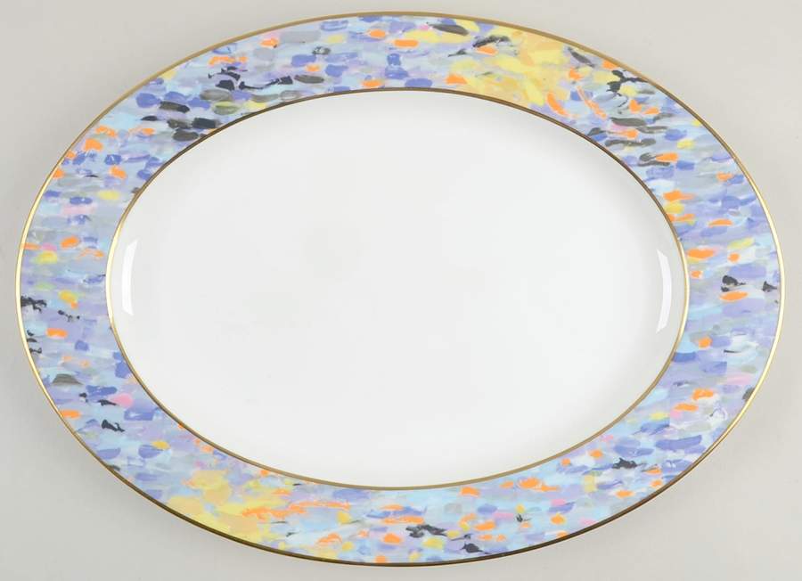 Montmartre 15" Oval Serving Platter by Mikasa-1