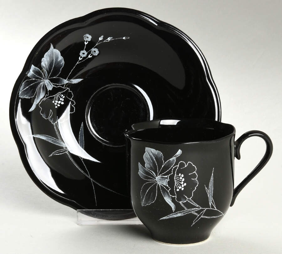 Moonlight Flat Cup & Saucer Set by Mikasa-1