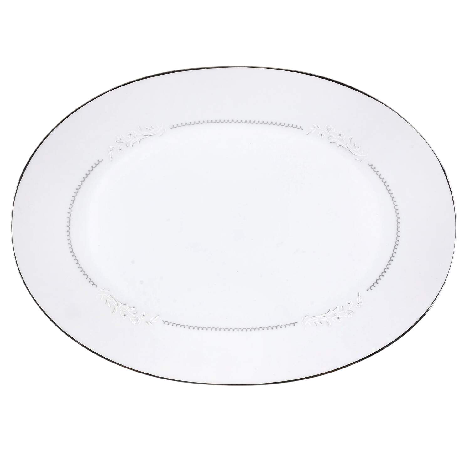 Moonlight 12" Oval Serving Platter by Mikasa-1
