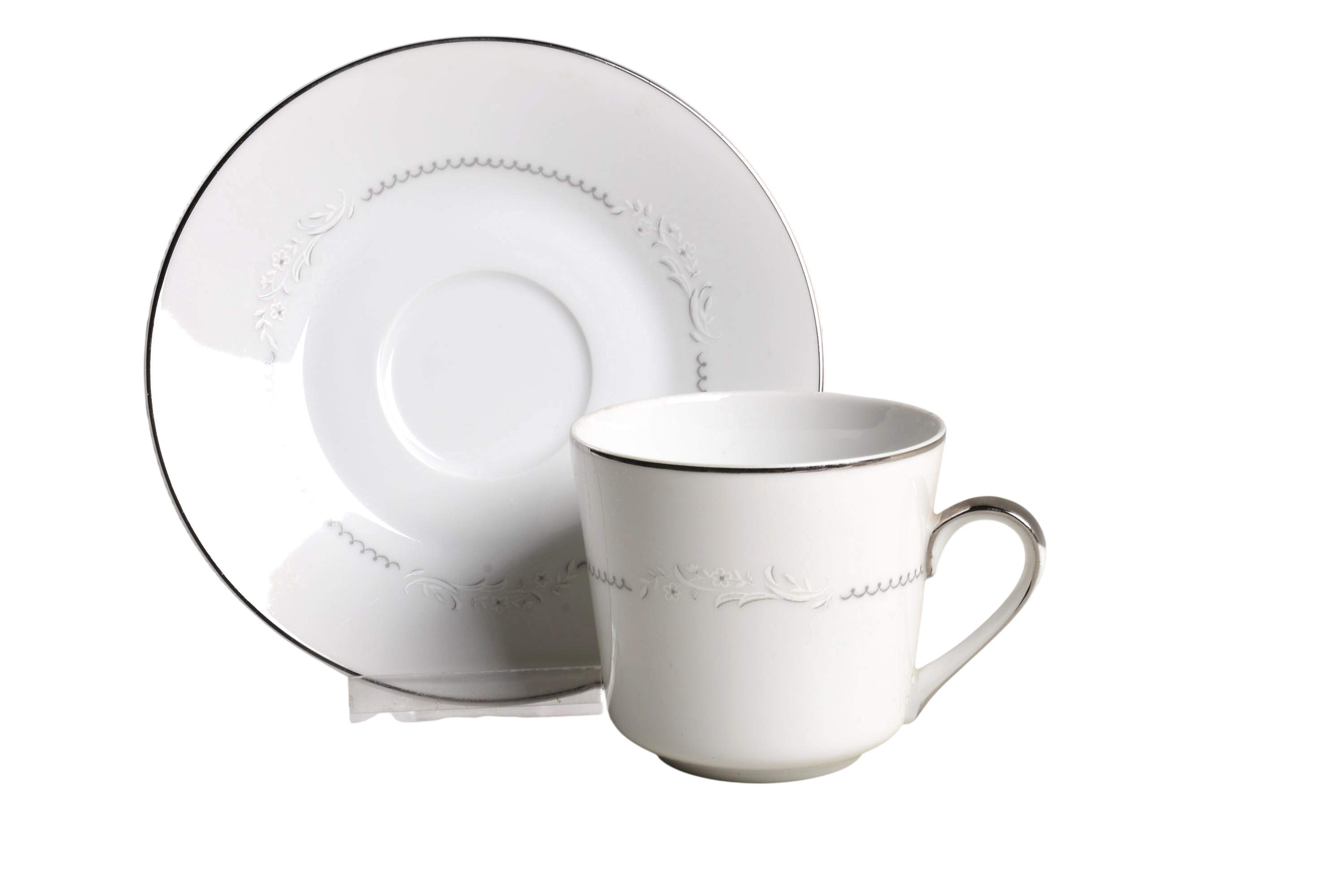 Moonlight Flat Cup & Saucer Set by Mikasa-1