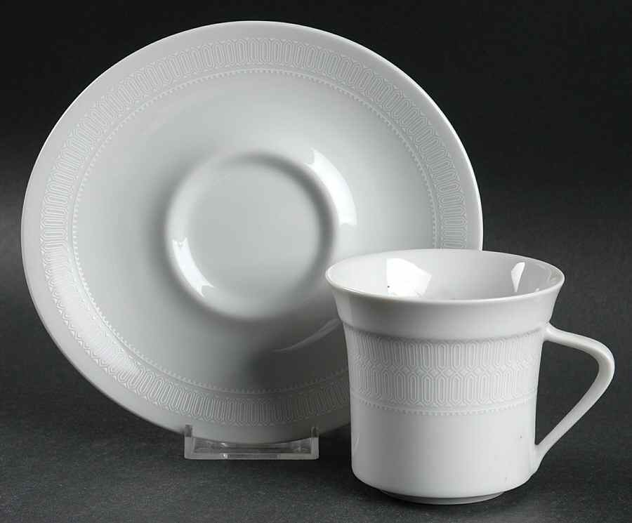 Moonlite Flat Cup & Saucer Set by Mikasa-1