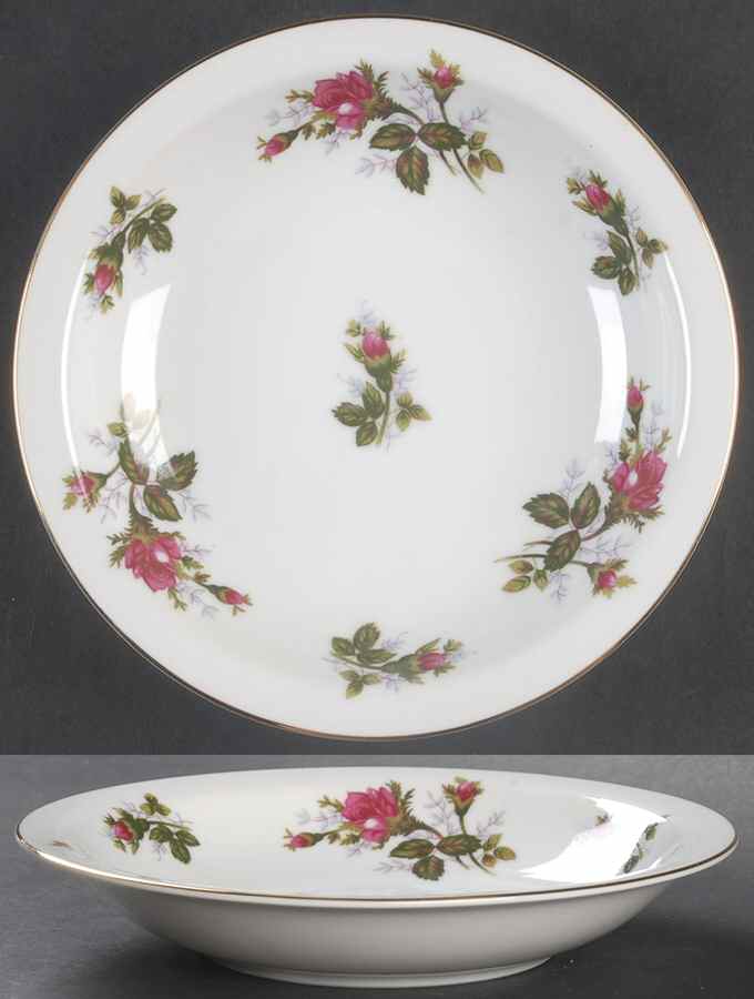 Moss Rose Rim Soup Bowl by Mikasa-1