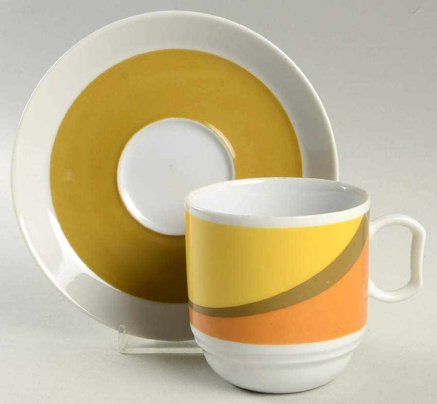 Morning Sun Flat Cup & Saucer Set by Mikasa-1