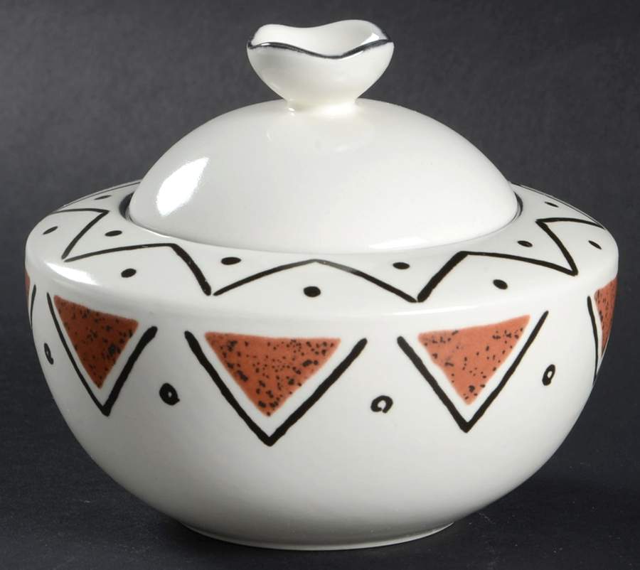 Mozambique Sugar Bowl & Lid by Mikasa-1